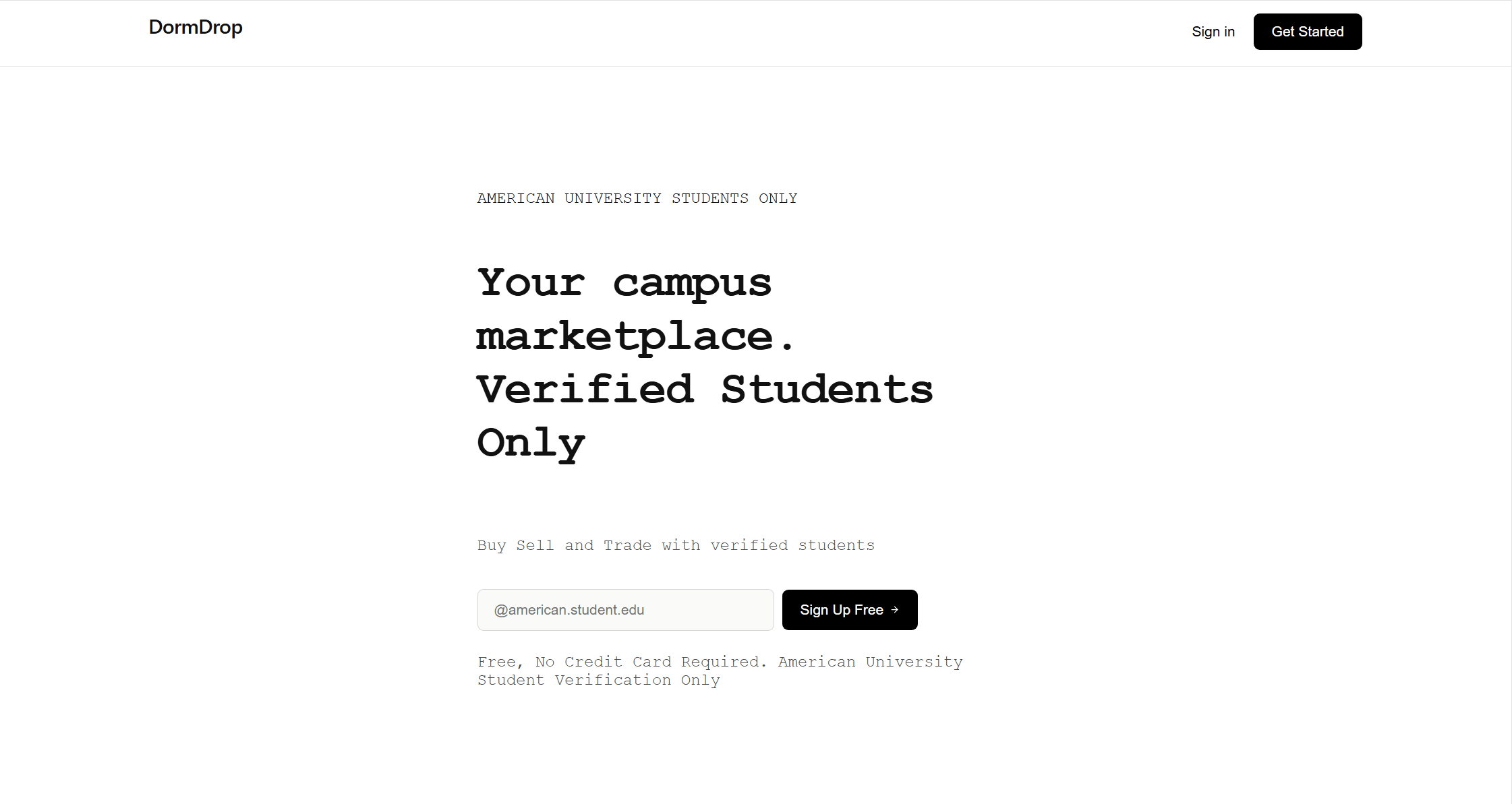 DormDrop demo