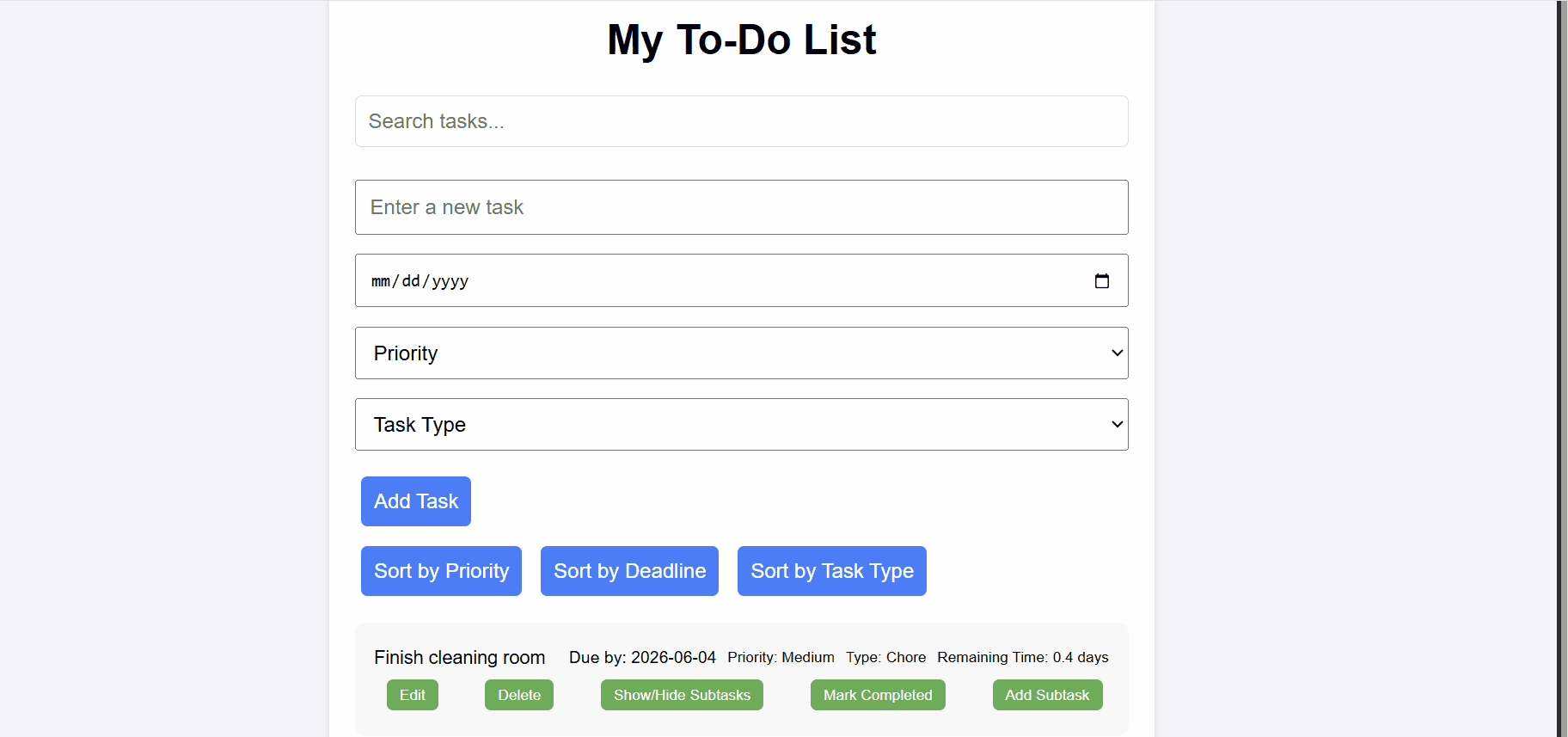 To-Do List demo